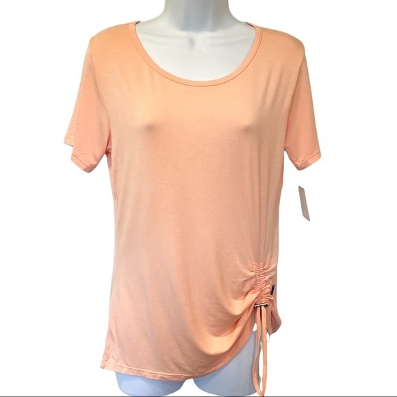 LAUNDRY by Shelli Seal Side Ruched Tee - Picture 1 of 4